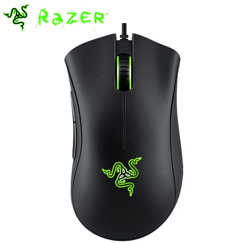 Razer DeathAdder Эфирная Проводная игровая мышь 6400 dpi оптический сенсор 5 независимо программируемых кнопок эргономичный дизайн