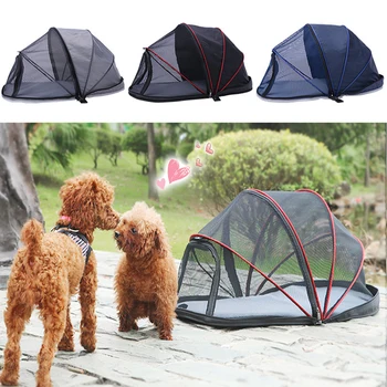 

Pet Dog Tent Portable Foldable Playpen Exercise Kennel Dogs Indoor outdoor Removable Mesh Shade Cover Bed For Dog Rabbit Cats