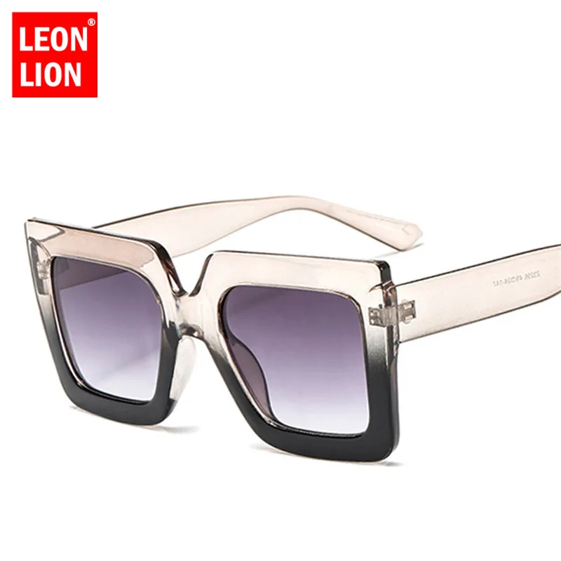

LeonLion 2018 Street Beat Square Sunglasses Women Candy Color Luxury Sun Glasses For Women Classic Outdoor Travel Goggle UV400
