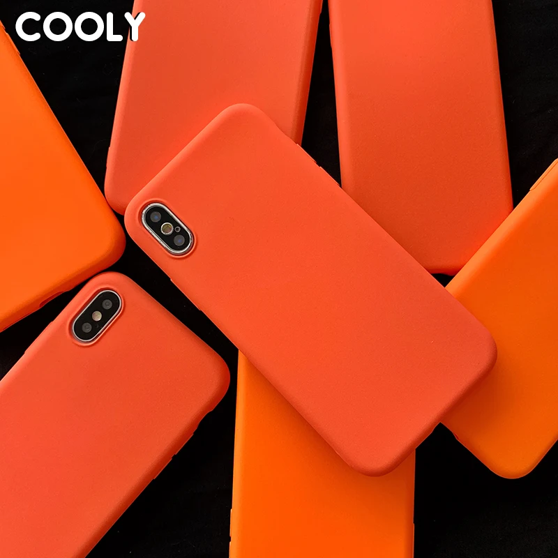 

COOLY Frosted Orange Case For Huawei P30 Pro P20 Lite Phone Cases on Nova 3e 3i 3 4 4e Coque Mate 20 10 9 Soft TPU Silicone Skin