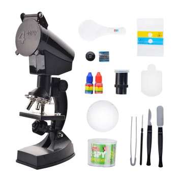 

1200x Children Microscope Set With Lamp For Kids Educational Science Toys Learning Toys For Children Science Microscope