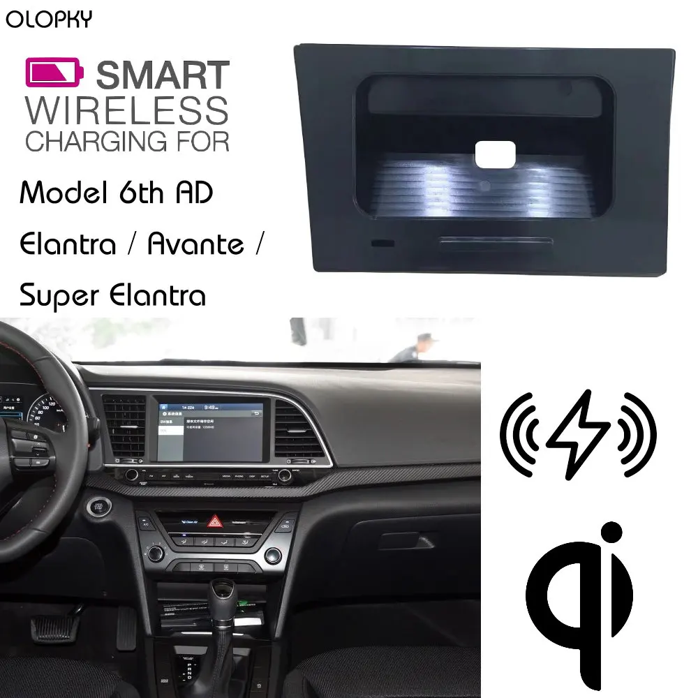 OLOPKY For HYUNDAI QI Wireless charging Hidden Wireless charger Phone