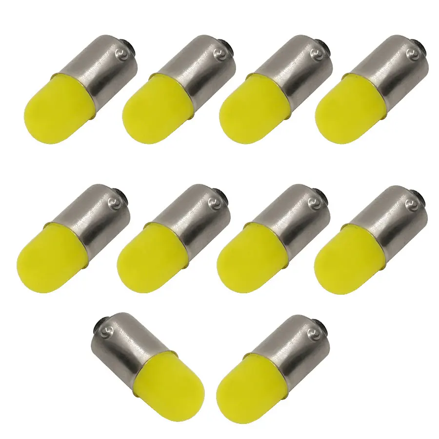 10pcs T11 363 Ba9s Cob Round 3d Led T4w 1 Smd Car License Plate Turn