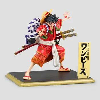 

Japan Anime One Piece MH megahouse Potrait.Of.Pirates sailing again Kabuki Edition Luffy Action figure Collectibles toy for boy