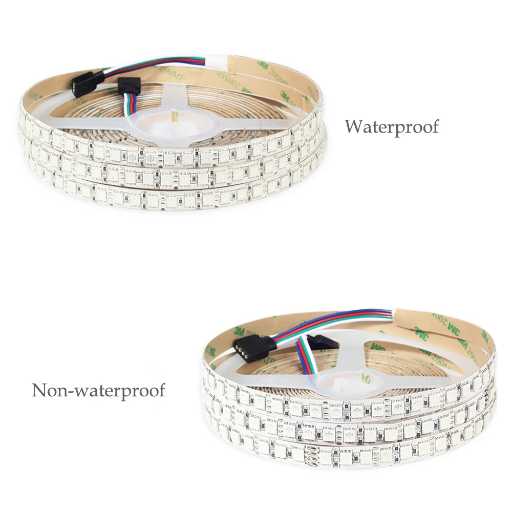 SMD 5050 120 светодиодов/метр одной линии rgb гибкие Светодиодные ленты свет