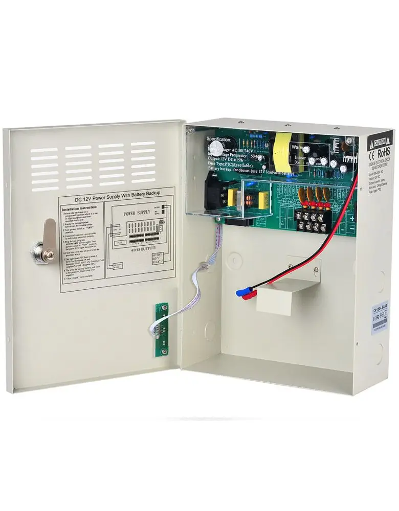 

8PCS UPS Power Supply For Security Cameras DC12V 5A 4Channel Backup Uninterruptable Power