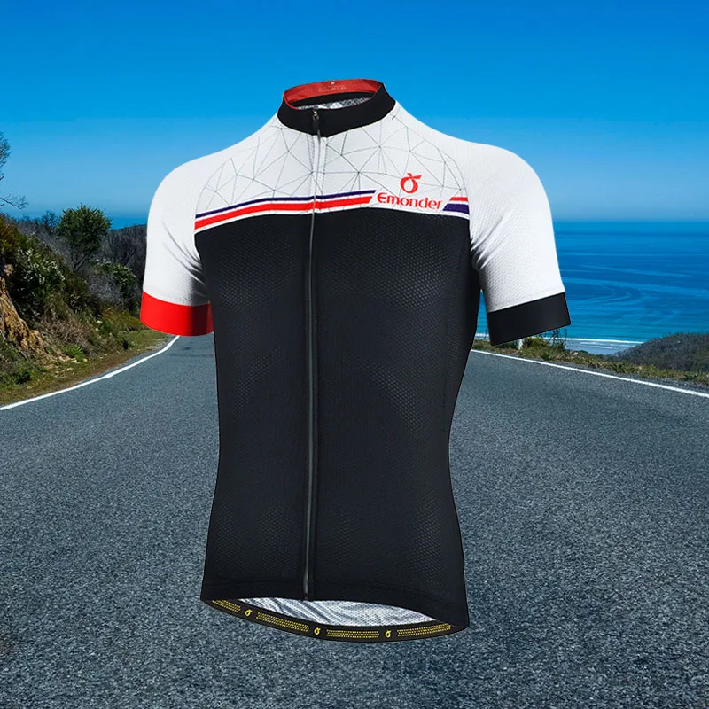 Cycling Jersey Short Jersey White Mens Bicycle Summer Breathable Dry