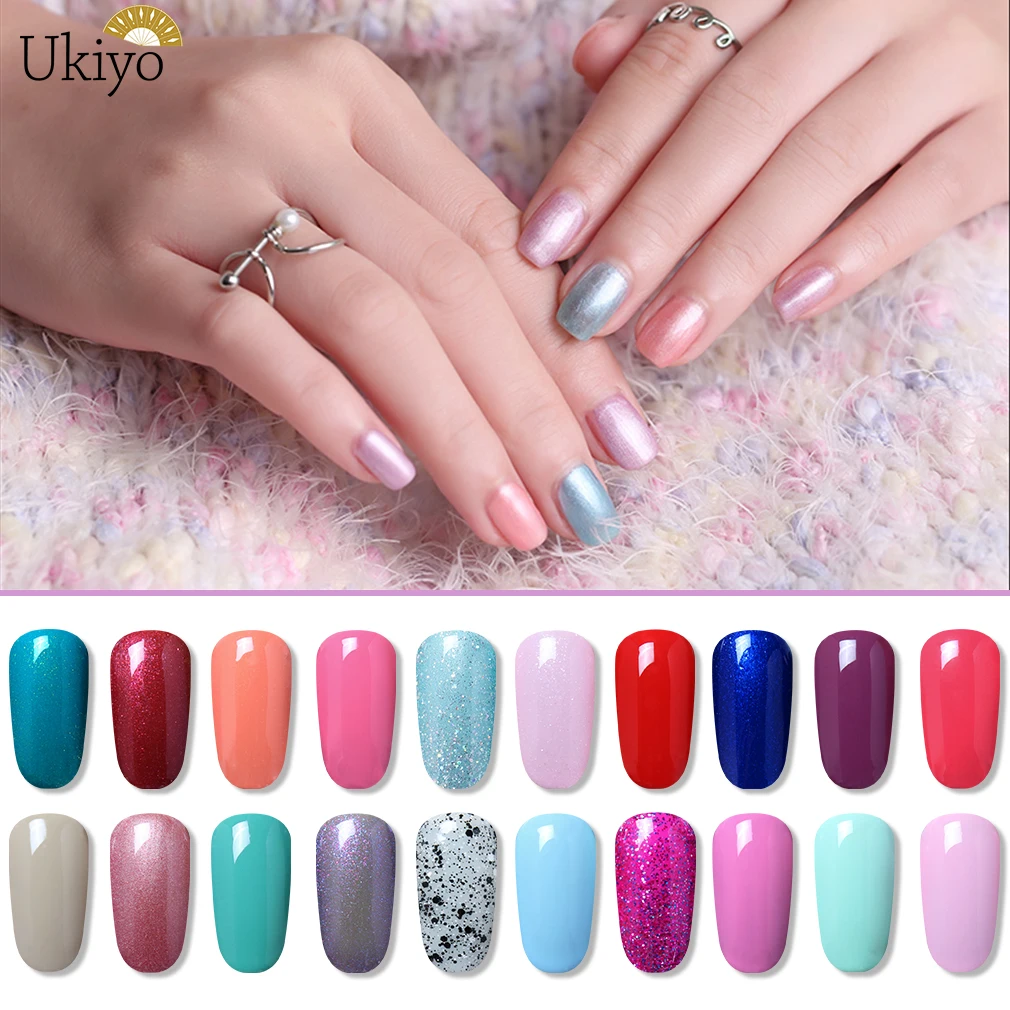 Укие 15 мл Гель-лак Nail Art DIY Гель-лак для полировки Vernis полу постоянный Топ гель для базового покрытия лаки для ногтей Gelpolish