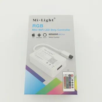 

Milight YL1S WIFI Led Controller Amazon Alexa Smart Phone APP IR Remote Control For RGB Led Strip Light Tape DC12V-24V
