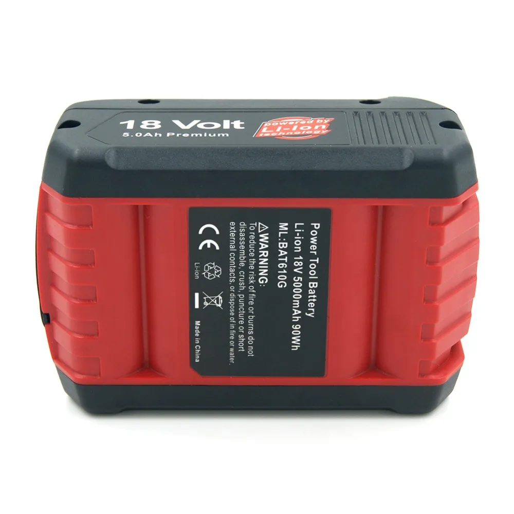 Литий ионный аккумулятор для инструментов Bosch BAT609 BAT618 5000 BAT618G 18 в 2607336169 мАч со