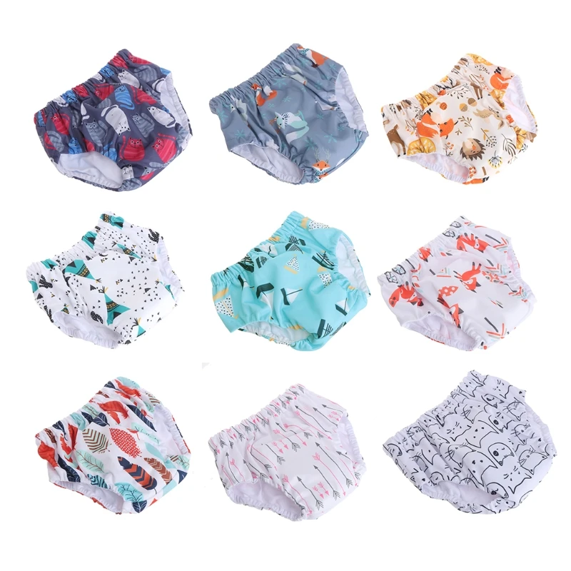 

Baby Training Pants Newborn Diaper Cover Reusable Infant Learning Bamboo Pants Children Underwear-M15
