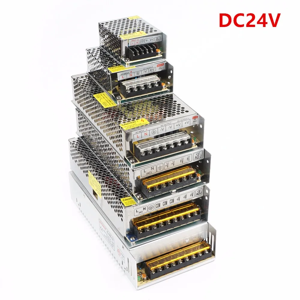 DC24V переключатель Адаптеры питания 1A 24 Вт/2A 50 Вт/3A 70 Вт/5A 120 Вт/10A 240 Вт/15A 360 Вт/20A 480 Вт