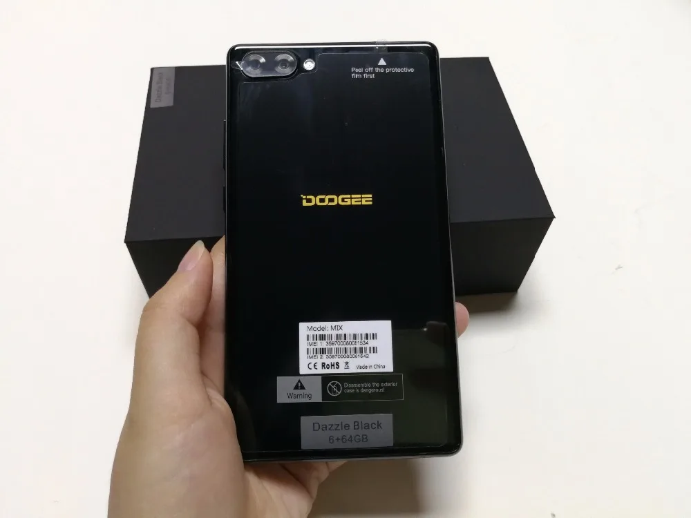 Бесплатный подарок DOOGEE MIX 6 ГБ 4G B 5 В/2A Quick Charge смартфон Helio P25 Octa Core &quotHD 16.0MP двойной