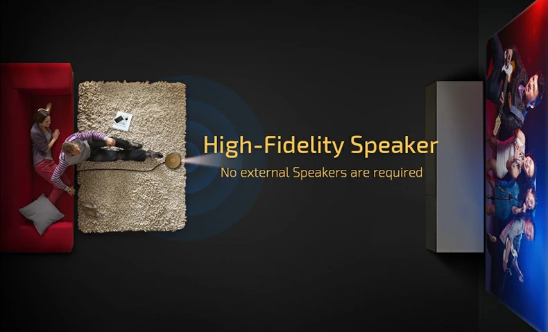 jmgo E8 Home theater 1