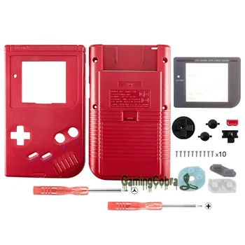 

Red Solid Full Housing Shell Buttons with Screen Len for Gameboy DMG-01 - GBF005