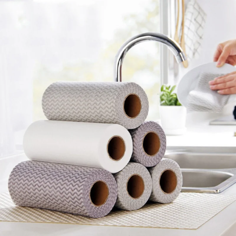 

50PCS One-time Use Rag Washing Dish Towel Non-stick Oil Water Kitchen Cleaning Cloth for Pots, Bowls, Cooktops, Sinks