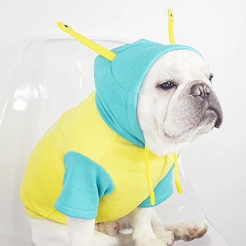 

Cotton Pug Funny Snail Modeling Costume French Bulldog Hoodies Yorkshire Apparel Pet Dog Clothes for Small Dogs Pets Clothing