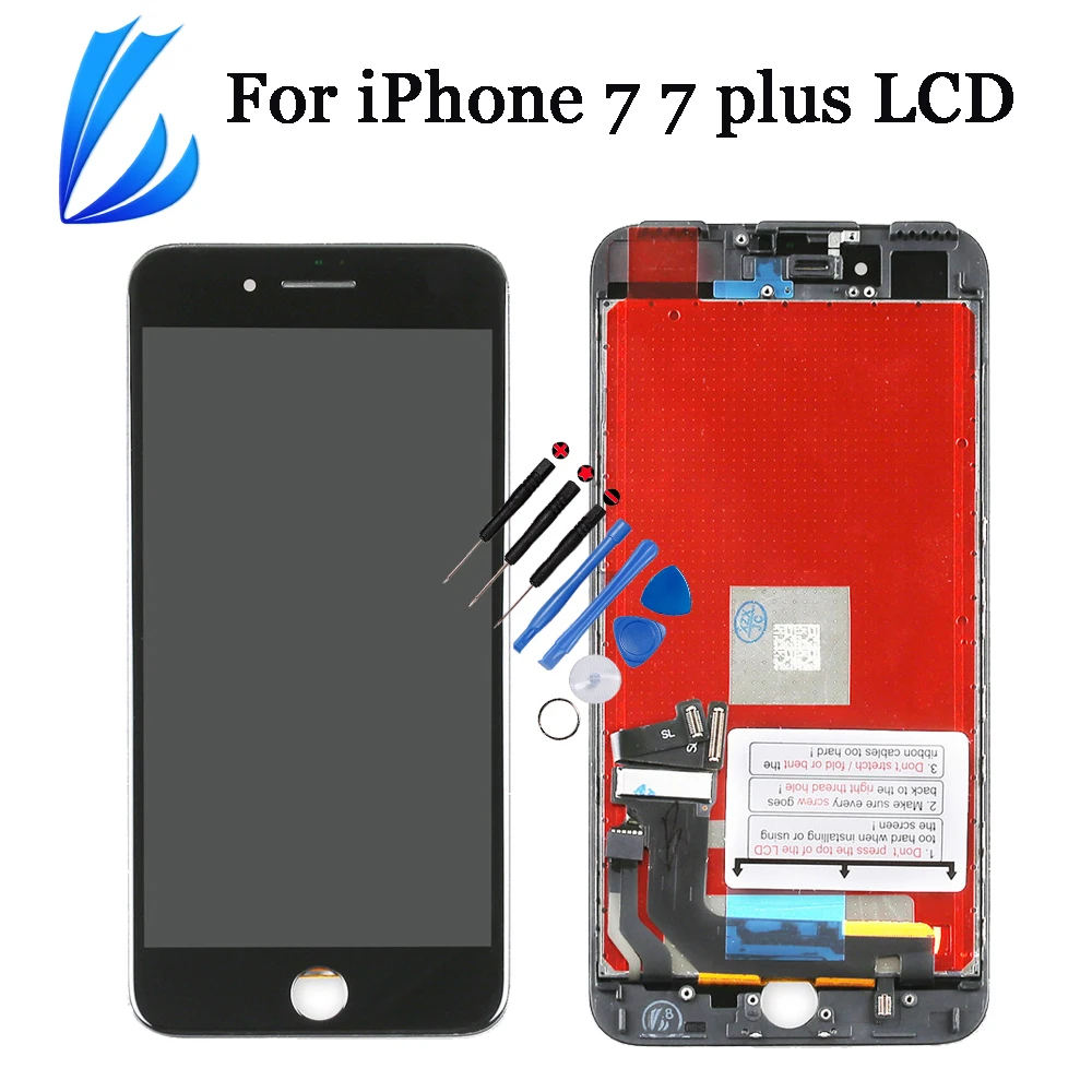 Дешево LL TRADER класс AA для iPhone 7 Plus сенсорный ЖК экран для iPhone 7 7 P дисплей дигитайзер сборка телефон Замена черный и белый