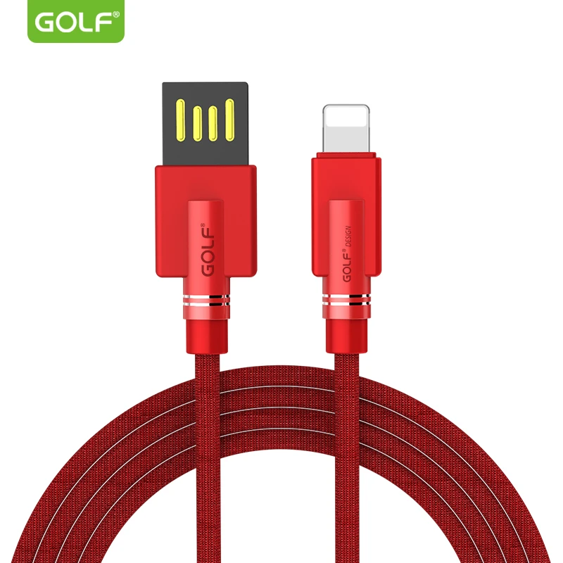 Goedkoop GOLF 1 m USB Fast Charger Kabel voor iPhone 7 Plus 5 5 s Kleding Gevlochten Draad USB Data Sync opladen Kabel voor iPhone 6 s 6 8 Plus X