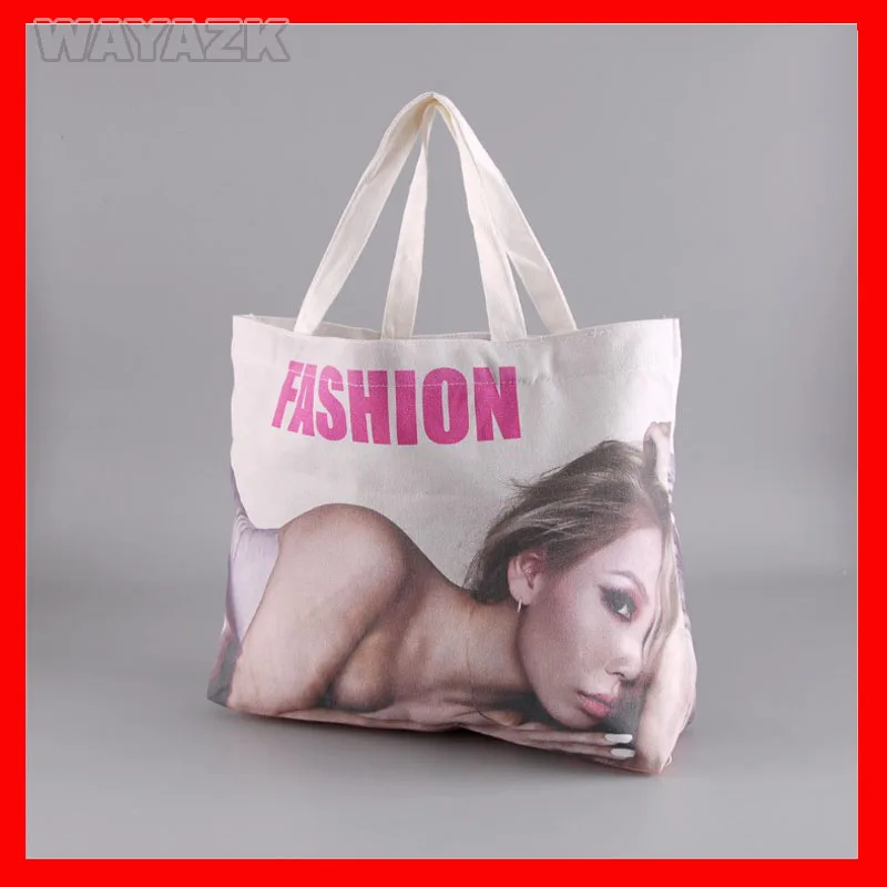 

(500pcs/lot) Size 36x36x10cm custom logo cotton canvas bag tote