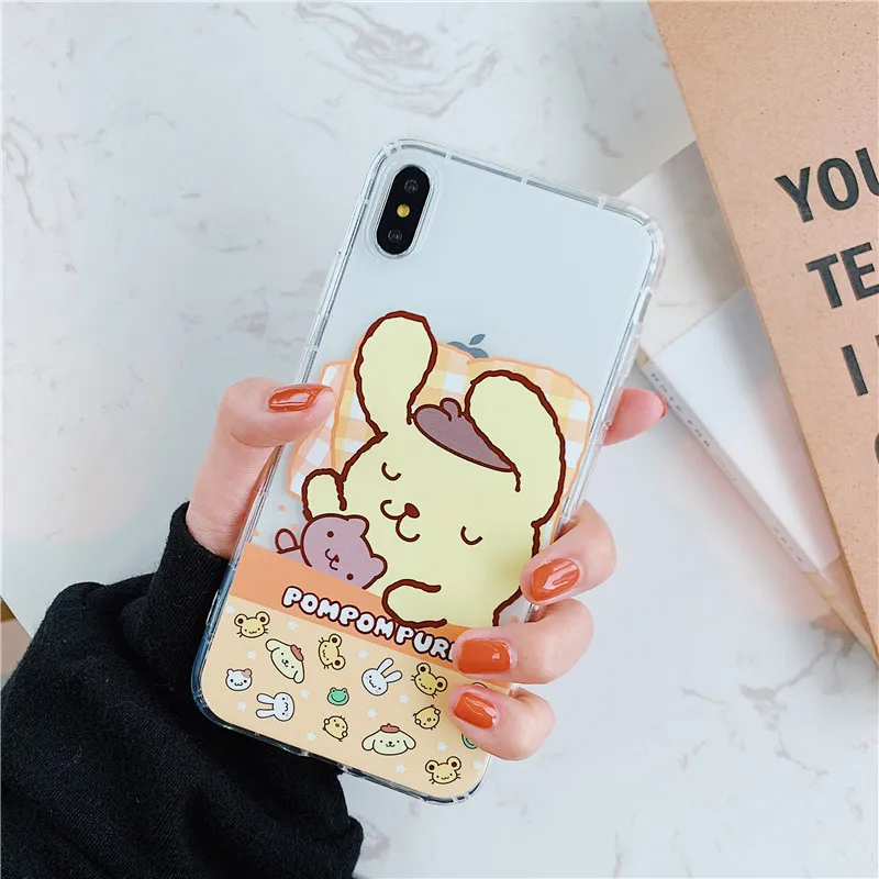 Прекрасный мультфильм sanrio relief oroll рельеф Мягкий ТПУ Противоударный задняя крышка для iphone 6 6s 7 8 plus X Xs Max XR чехол для телефона - Цвет: 1