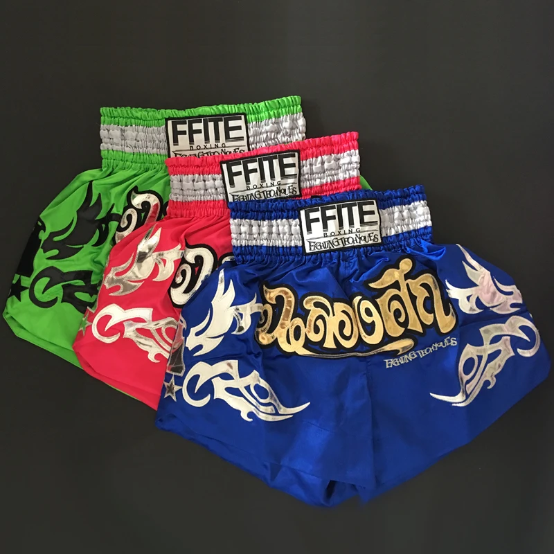 Vysoce kvalitní šortky Sanda Bojová umění Boxing Muay Thai Kickboxing 2018 Kalhoty levné MMA Šortky boxeo bojové hřebeny