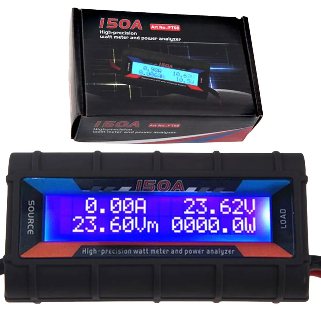

150A Voltage Current Meter High Precision Watt Meter Analyzer Aeromodelling Power Meter Backlight LCD