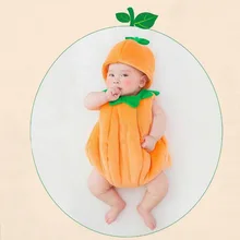 Милая Тыква для маленьких мальчиков и девочек, фото наряды для фотосессии Одежда для новорожденных крошечные аксессуары для детской фотосъемки реквизит костюм