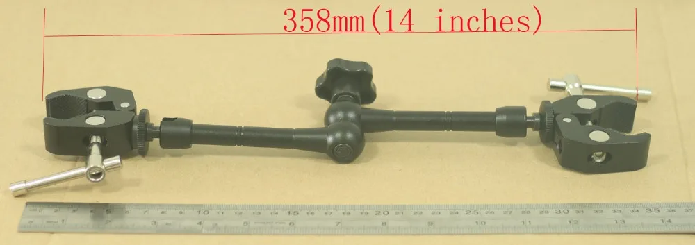 

11 "магический рычаг + 2 шт. супер зажимы для 5D2 5D3 система штатив для камеры вспышка свет