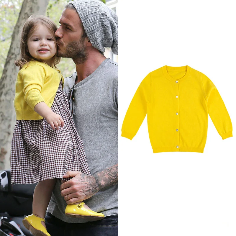 

Girls Western style Cotton Spring and autumn Bottoming sweater Baby Knit Cardigan coat