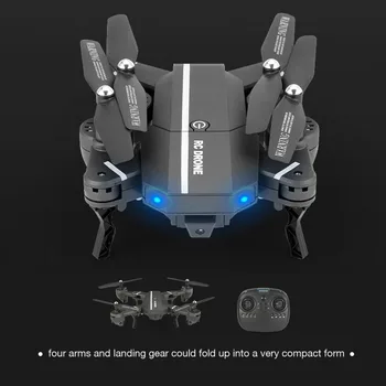 

Quadcopter FPV Wifi Camera Foldable Drone with Live Video Altitude Hold Headless Mode 360 degree Flips Rc Toys for Boys RTF