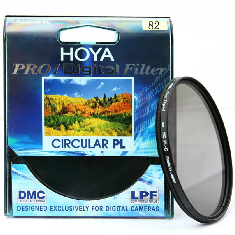 82mm Hoya Filter Set PRO1 MC CPL + PRO1 MC UV Filter Kit For Camera Lens