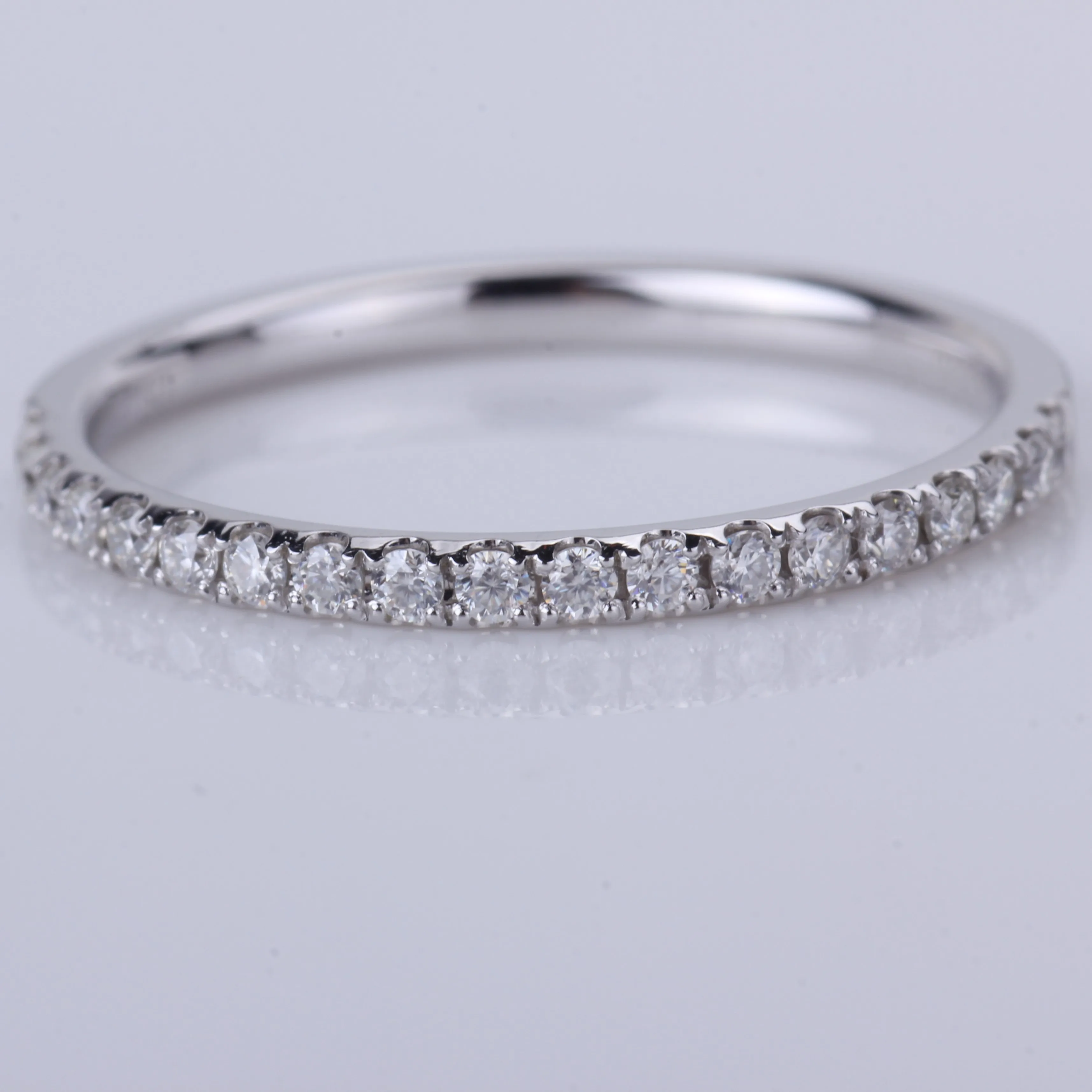 Женское Обручальное кольцо с бриллиантом moissanite белое золото 14 к обручальное