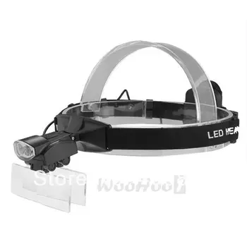 

Headband Jeweler Magnifier Magnifying Glass Eye Loupe 2 LED Light Illuminated