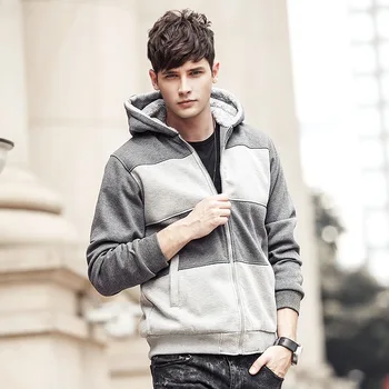 

2016 New Casual Contrast Color Mens Hoodies And Sweatshirts Thick Warm Hooded Sudaderas Hombre