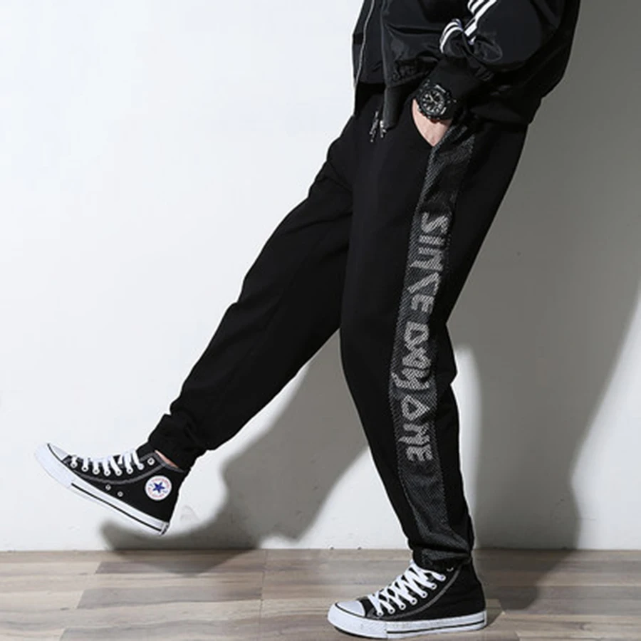 

Casual Pants Loose Pocket Cotton Black Grey Harem Sweatpant Youth Men Cargo Pants 7XL Large Size Pantalone Largos Hombre 30CK017