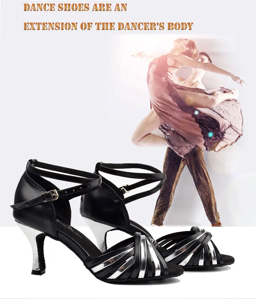 Ladingwu новый искусственной кожи и кожи PU Черная женская обувь Salsa Танцы обувь для Для женщин zapatos mujer salsa каблук 6/7. 5/8. 5/10 см