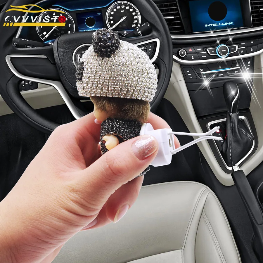 

VVVIST 2018 Car Air Freshener Perfume Air Conditioner Outlet Perfume Clip With Diamond Decoration Car Air Freshener Perfume