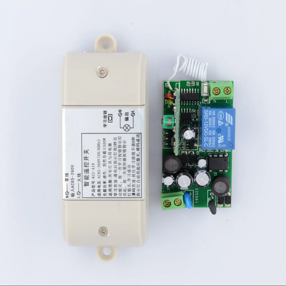 

RF Wireless Switch AC 220V 230V 110V 240V 250V Input Output Power Remote Switch LED Lamp Bulb SMD Remote Lighting ON OFF
