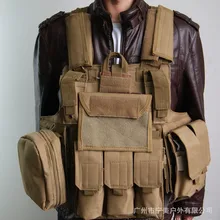 5 шт./лот MOLLE, для страйкболла тактический удар многофунциональный жилет ОД оливковый