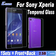 Переднее и заднее закаленное стекло для sony Xperia Z Z1 Z2 Z3 Z4 Z5 M4 M5 Compact Mini Plus Защитная пленка для экрана
