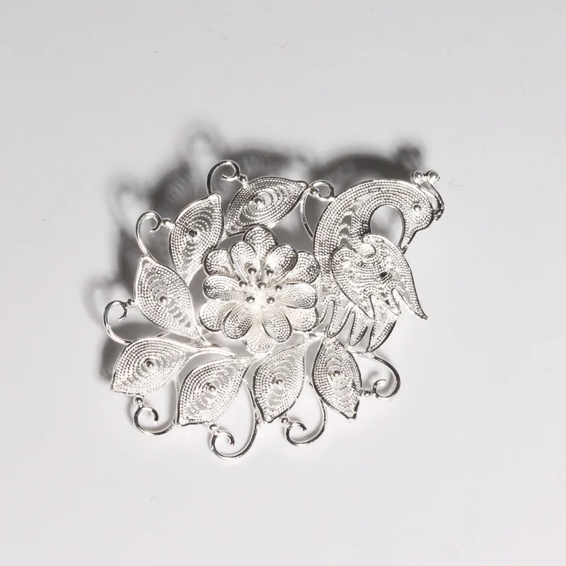

High Quality 925 Sterling Silver Phoenix Brooch Elegant Style for Women as the Gift