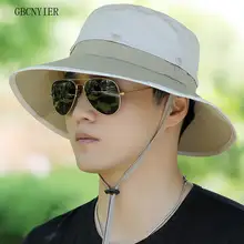 GBCNYIER Лидер продаж Повседневное унисекс Открытый Рыбак hat Восхождение Рыбалка Открытый Приключения шляпа джунгли Топ круглая шапочка