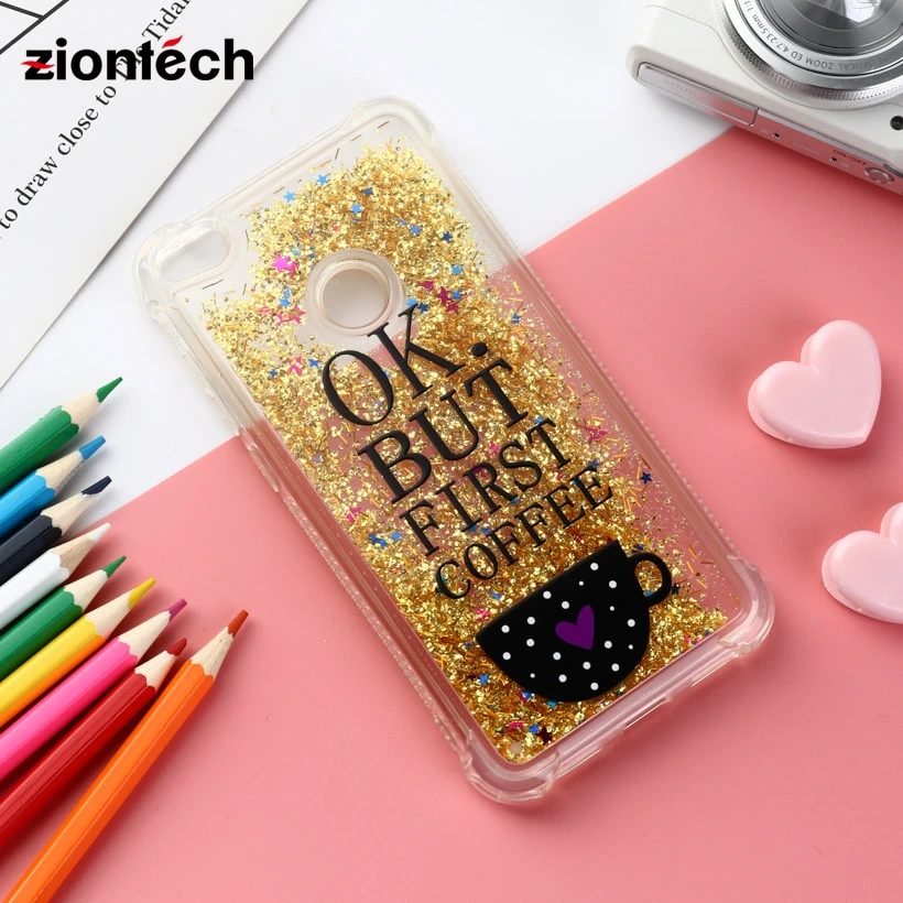 

Soaptree Soft TPU Phone Case Cover For Huawei p8 lite 2017 Covers For P9 Lite 2017 Glitter Liquid Dynamic Sand Back Cases Fundas