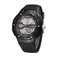 Reloj hombre DIRAY Лучший Бренд Класса Люкс Двойной Дисплей Часы Водонепроницаемые Силиконовые Военно Цифровые Часы Мужчины Часы Часы montre homme