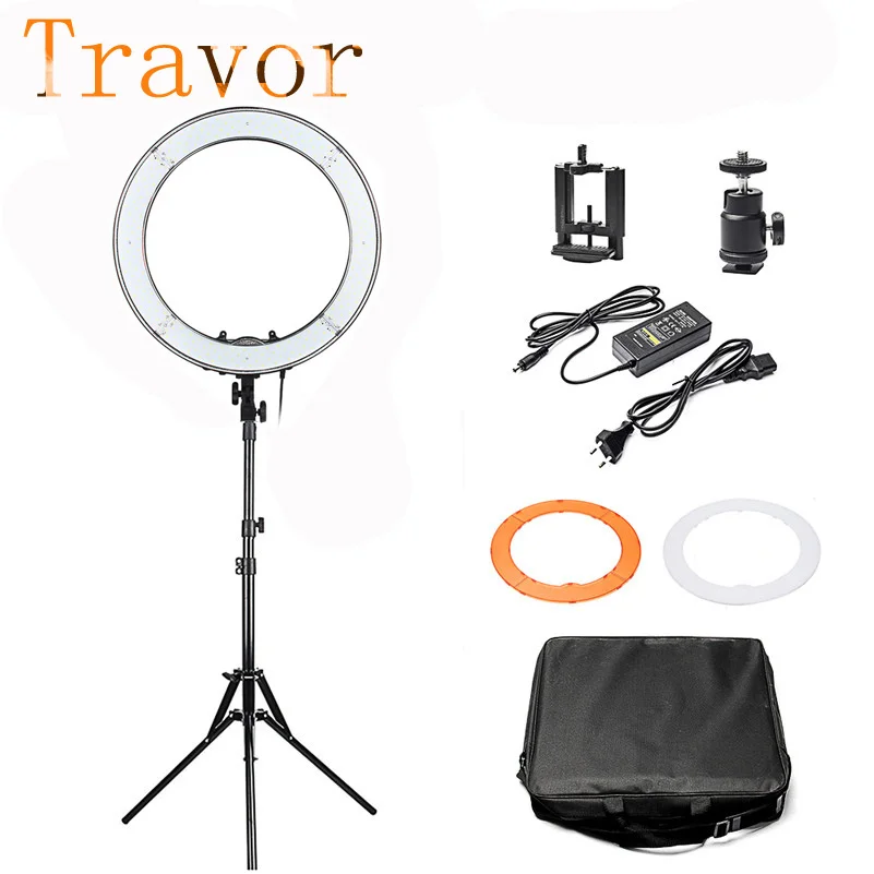 Travor 240 19 &quot5500 K светодиодная кольцевая лампа макияж светодиодный студийный свет