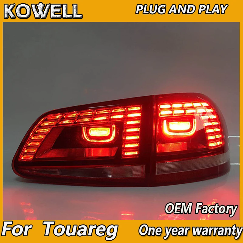 

KOWELL Car Styling Case For Volkswagen For Touareg Taillights 2011 2012 2013 2014 2015 2016 2017 LED Tail Lamp LED Rear Lamp