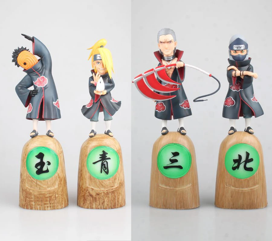 Аниме 23 24 см Наруто ГК Косплей костюм Akatsuki Hidan Kakuzu Deidara Tobi фигурка игрушка модель