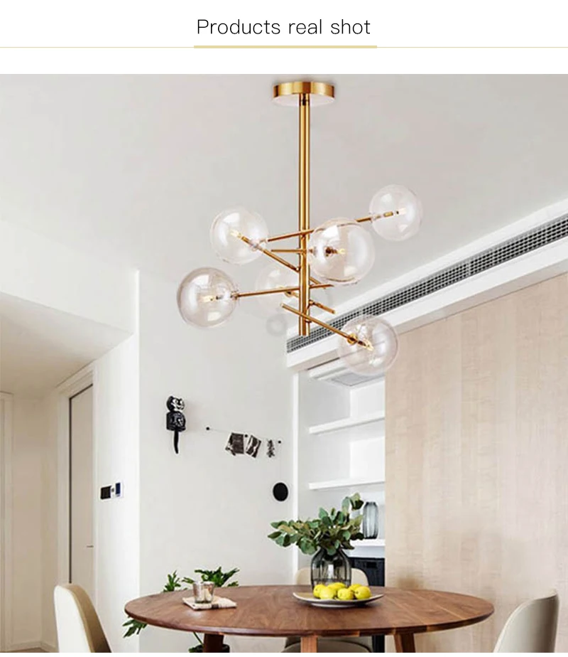 IKVVT Mordern G9 Ретро подвесные светильники золотой прозрачный стеклянный креативный светильник для кухни, столовой, светильники, освещение
