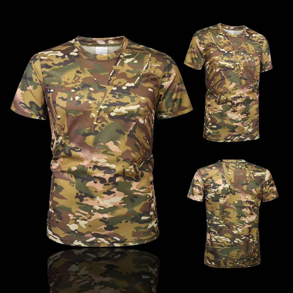 MEGE брендовая одежда Военная Тактическая Мужская рубашка камуфляжная армейская быстросохнущая дышащая мужская повседневная рубашка с коротким рукавом